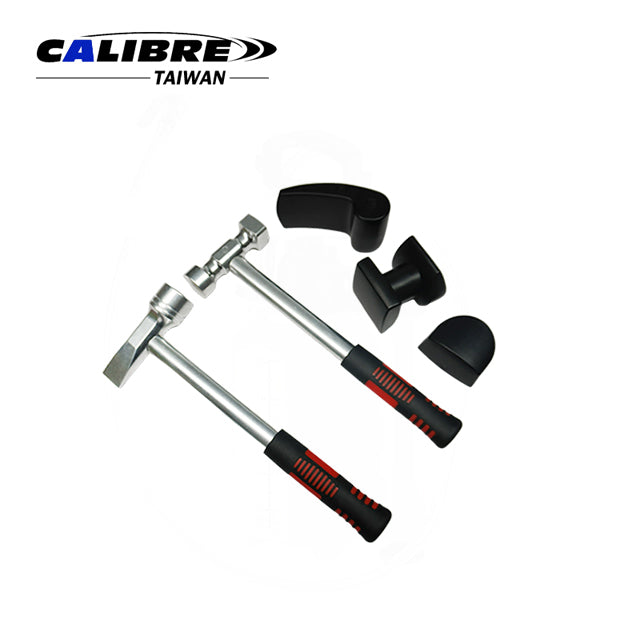 5pc Aluminum Body Hammer & Dolly Set