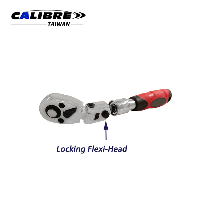 3pc Locking Flex. Extendable Ratchet Handle Set