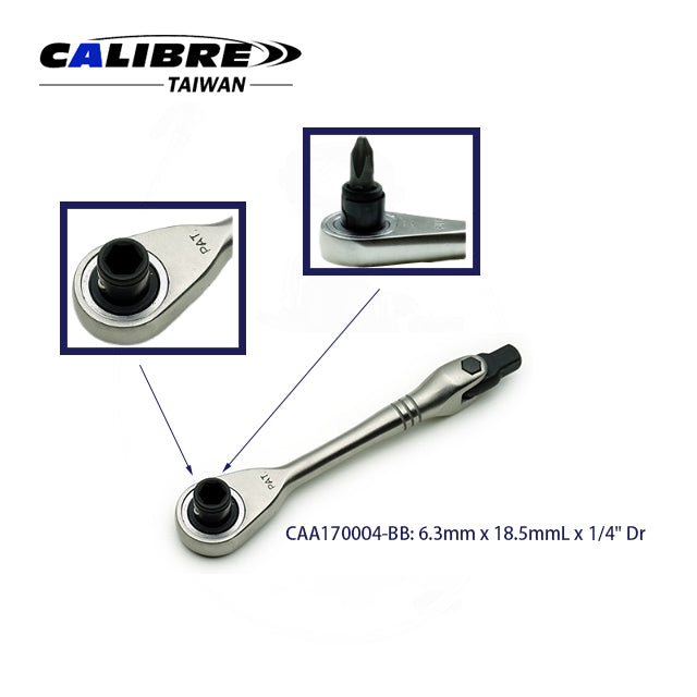 Mini Ratchet with 1/4" Dr