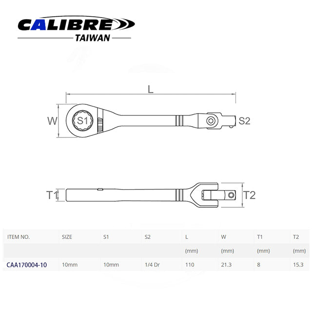 Mini Ratchet with 1/4" Dr