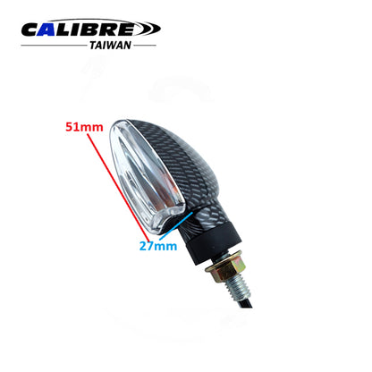 CAA220029 TAIWAN CALIBRE MP Mini Flasher Pair "Arrow-carbon"