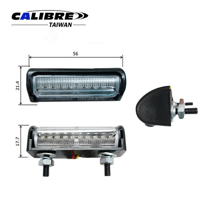 Taillight LED Clear Lens Adjustable E-Approved
