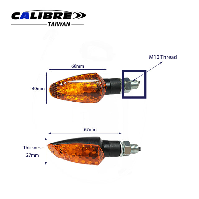 Universal 12V21W Bulb Type Indicator R/L E-approved