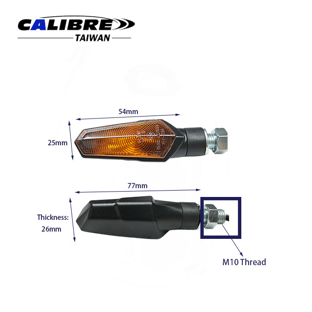 Universal 12V21W Bulb Type Indicator R/L E-approved