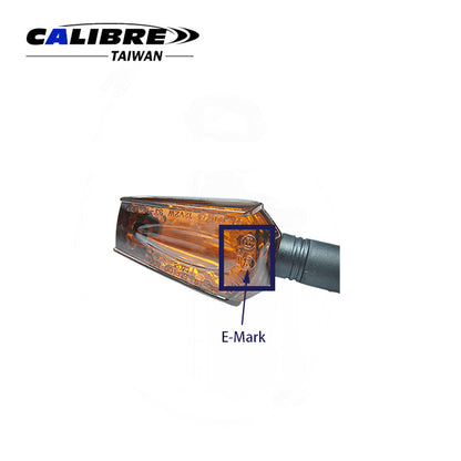 MP Turn Signal Black 12V 21W E-Approved