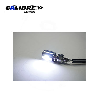 License Plate Light LED M6 Bolt Chrome E-Approved