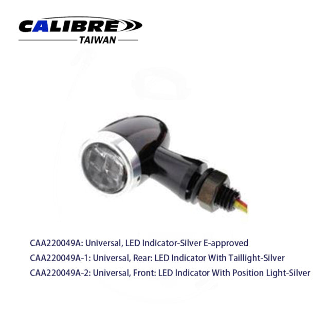 CAA220049 TAIWAN CALIBRE Motorcycle Universal LED Indicator