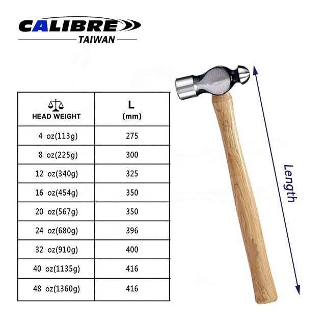 CAAJ0010 TAIWAN CALIBRE Ball Peen Hammer