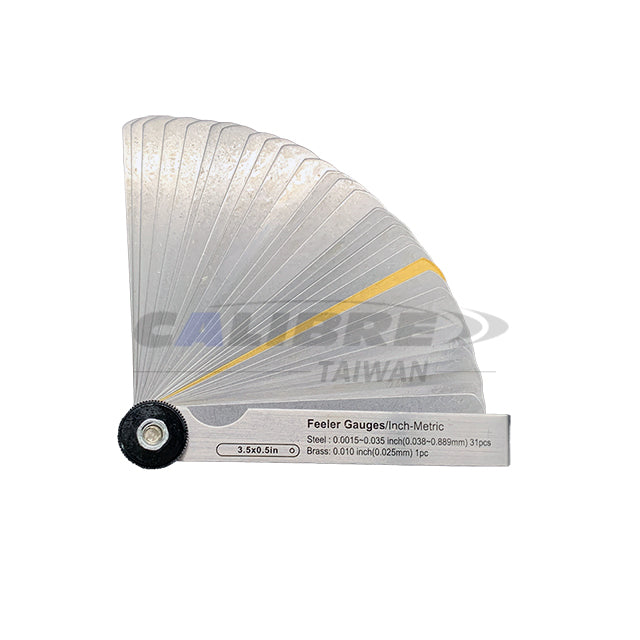 32 Blades Feeler Gauge 0.0015"~0.035" (0.04~0.88mm)