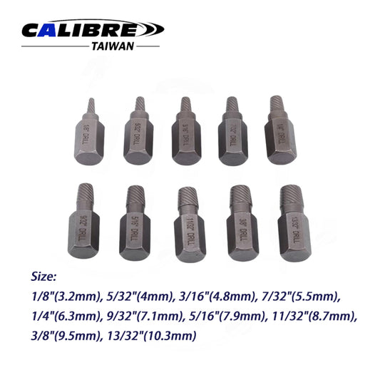 10pc Screw Extractor Set