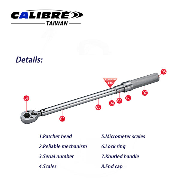 Push CW +-3% Industrial Torque Wrench