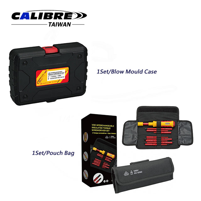 VDE Interchangeable Torque Screwdriver Set