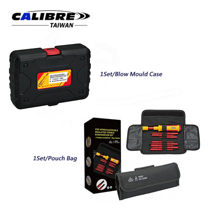 VDE Interchangeable Torque Screwdriver Set