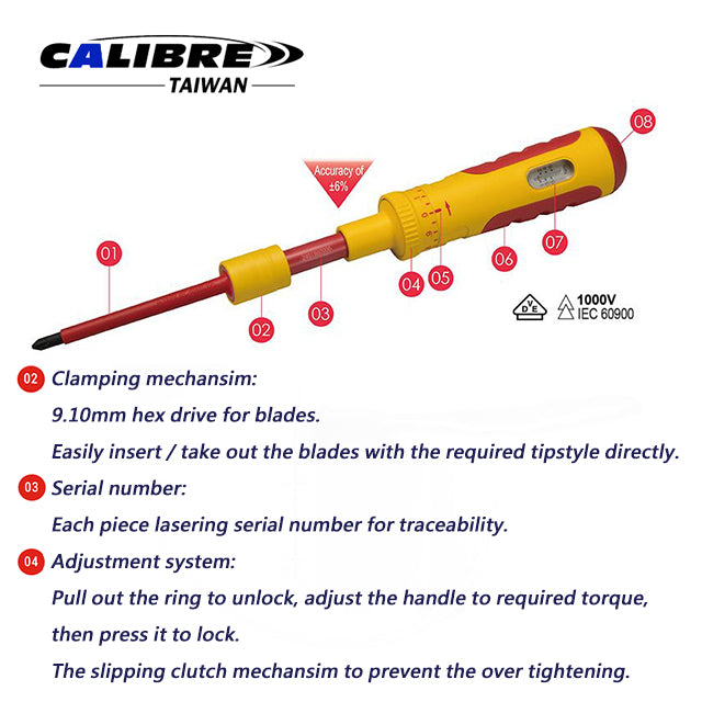 Interchangeable Torque Screwdriver Set