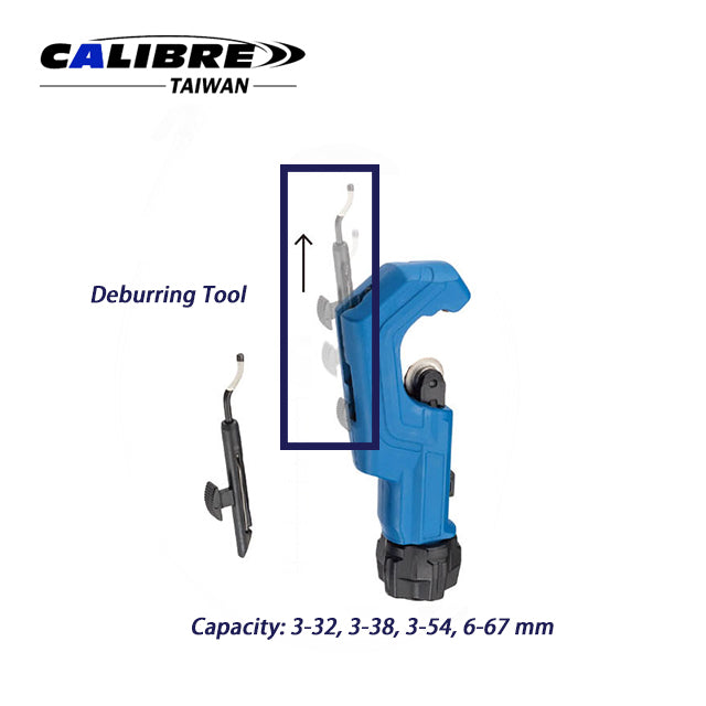 Quick Adjustment Pipe Cutter w/Deburring tool
