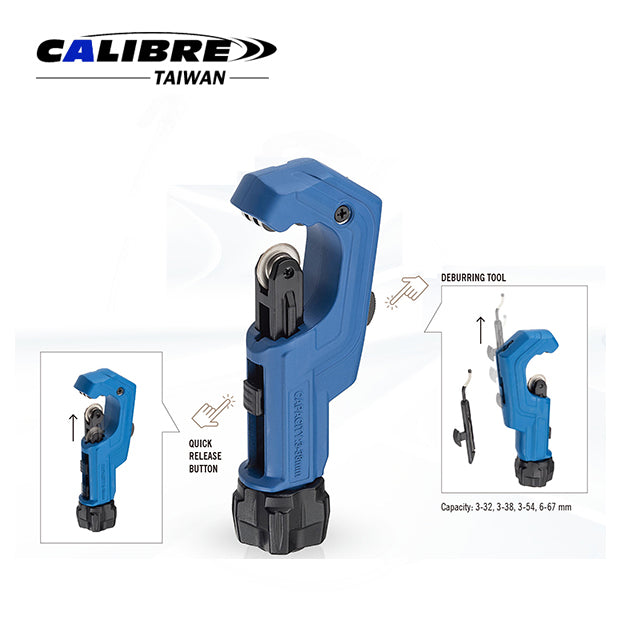 Quick Adjustment Pipe Cutter + Deburring tool