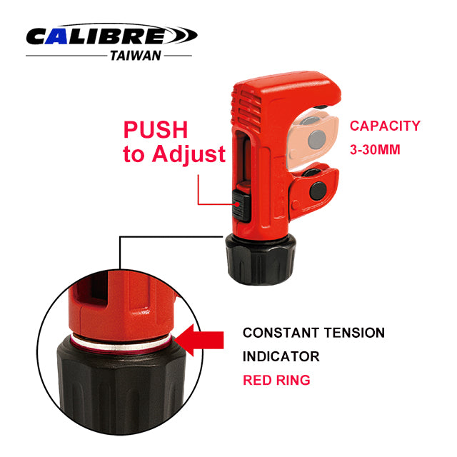 CAB640003 TAIWAN CALIBRE 2-in-1 Tube Cutter (Quick Adjustment & Constant Tension)