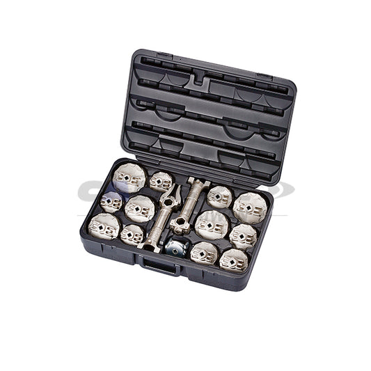 15pc Oil Filter Wrench Set
