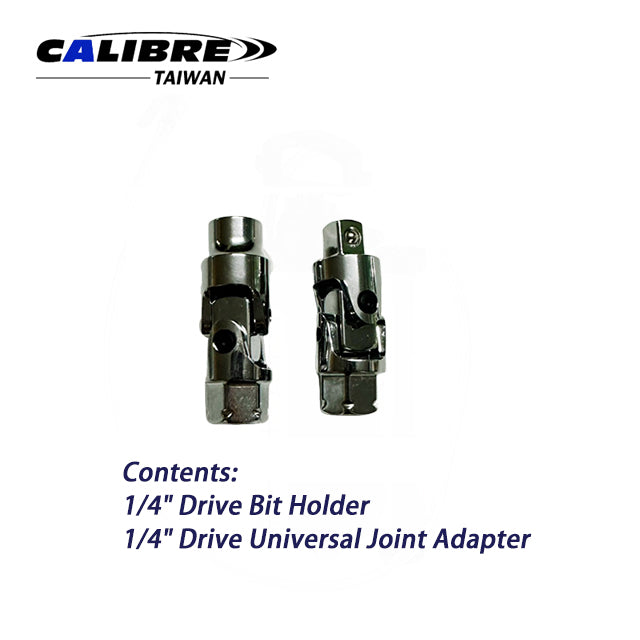 2pc Firm Flexible Dual Drive 1/4” Adapter