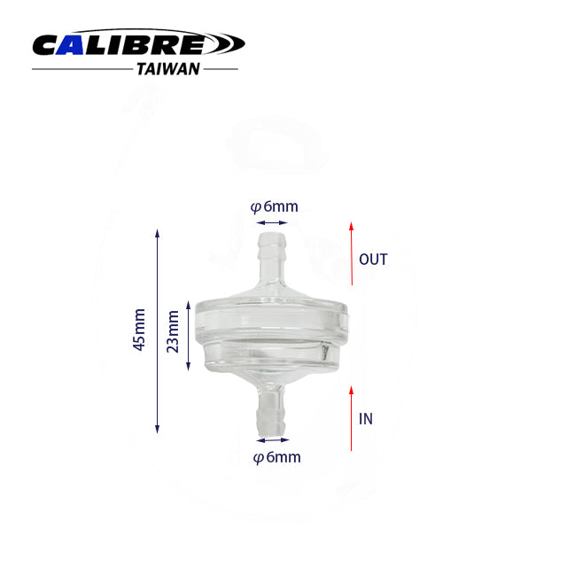 Fuel Filter Short 6mm