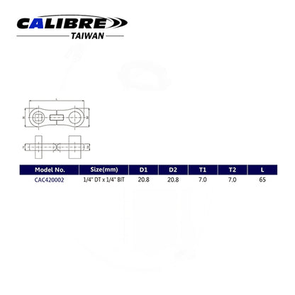 1/4" DT x 1/4" BIT x 65mmL DT-BIT Flex Wrench