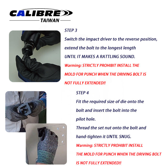 Knockout Punch Set Round Hole & Square Hole