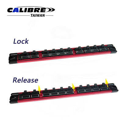 CAC550001 TAIWAN CALIBRE Aluminum Rail with Bend Lock Plastic Socket Holders