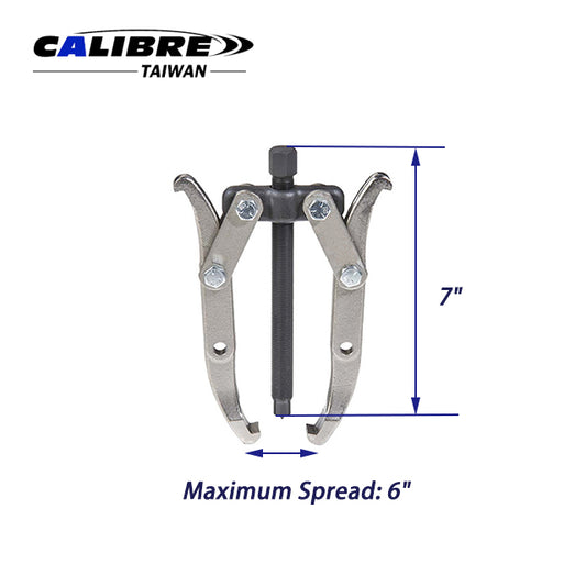 2-Jaw Adjustable Gear Puller, Reversible Jaws