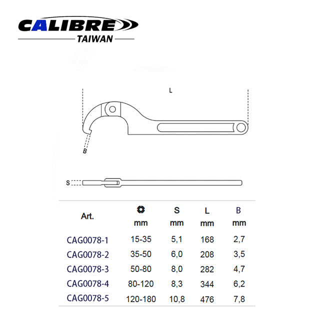 Hook Wrench Fixed Type