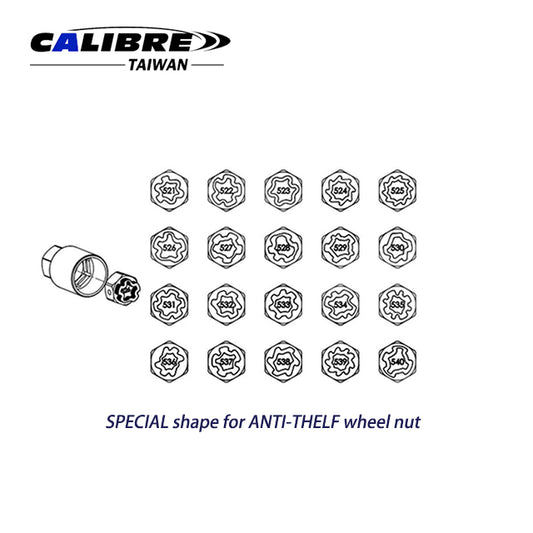 22pc Wheel Lock Key Set - VAG