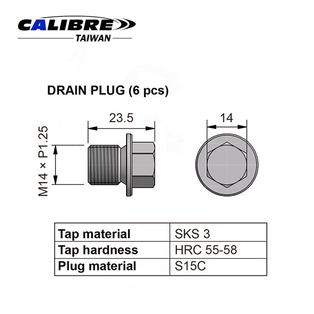 Oil Drain Plug Repair Kit For M14 × 1.25P
