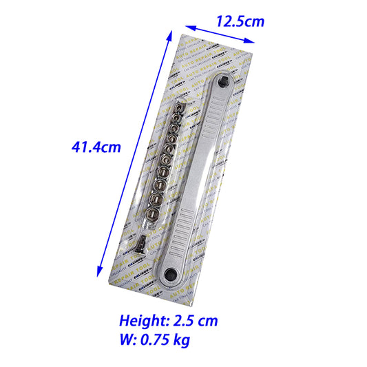 14pc Ratchet Extension Bar With Socket