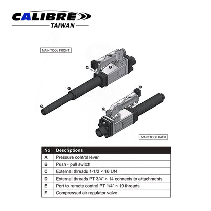 Pneumatic Auto Body Frame Push and Pull Tool Set