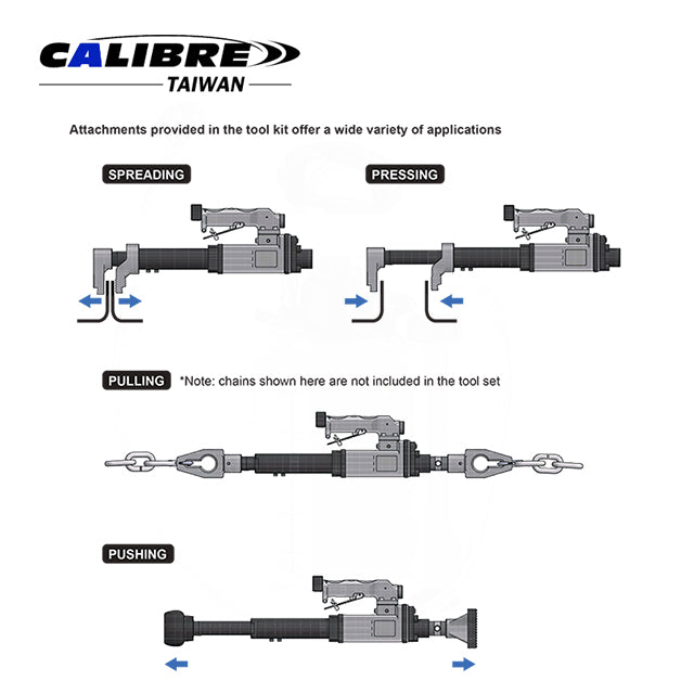 Pneumatic Auto Body Frame Push and Pull Tool Set