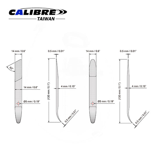 2pc Trim Removal Pry Bar Set