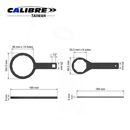 Removing Fuel Filter and Sensor 2pc Wrench Set