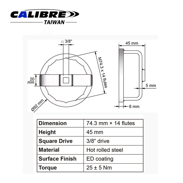 Mercedes-Benz Oil Filter Wrench