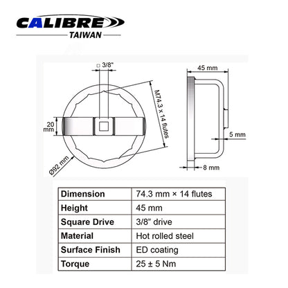 Mercedes-Benz Oil Filter Wrench