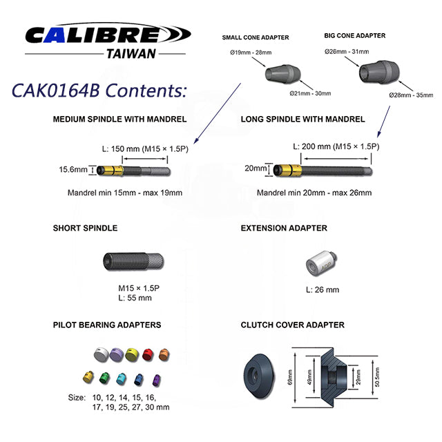 15pc Clutch Alignment Tools
