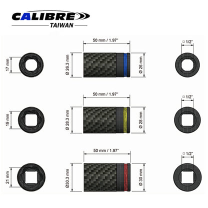 Carbon Fiber Twist Socket Set