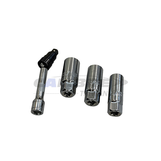 Spark Plug Socket Set & Quick Release Swivel Extension Bar