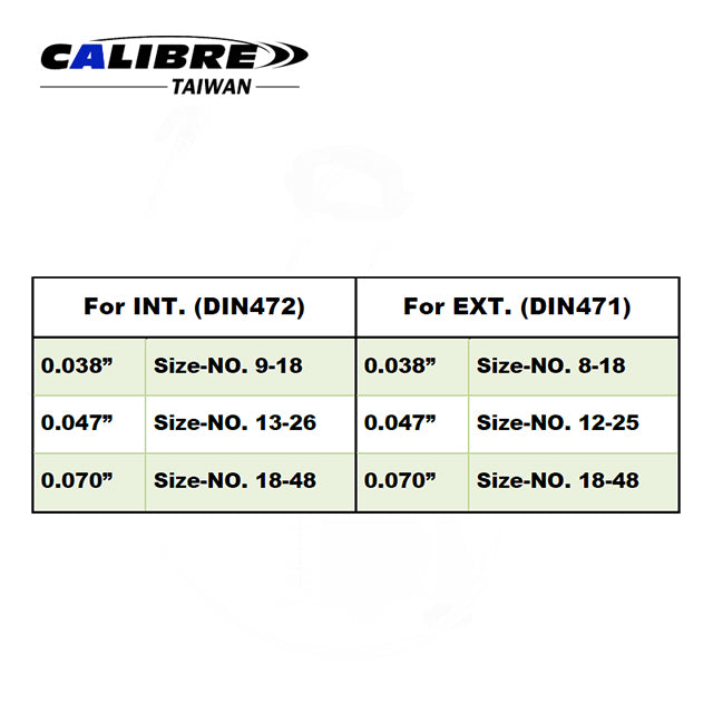 CAP0029 TAIWAN CALIBRE Convertible Retaining Ring Plier