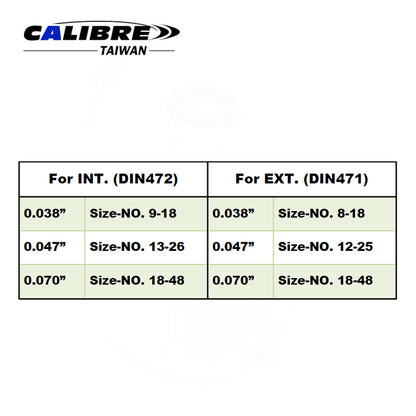 CAP0029 TAIWAN CALIBRE Convertible Retaining Ring Plier