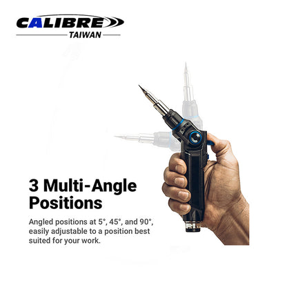The First Gas Soldering Iron/Torch with 3 Angles (5º, 45º, 90º)