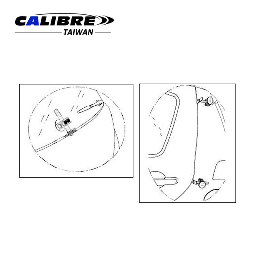 2pc Auto Metal Sheet Plate Measure Assembly Gauge